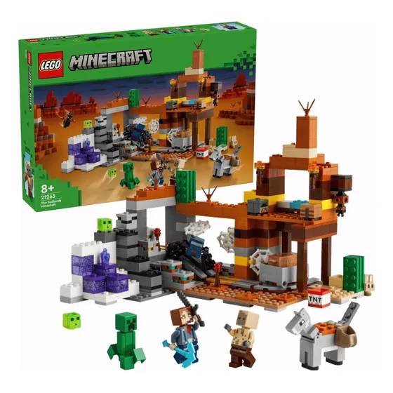 Lego Minecraft A Mina Do Ermo 538 Peças 21263