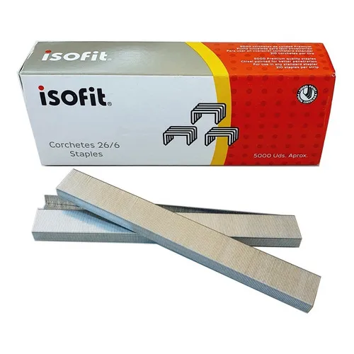 Corchetes 26/6 Isofit 5000 Unidades Por Caja (grapas) / Mg