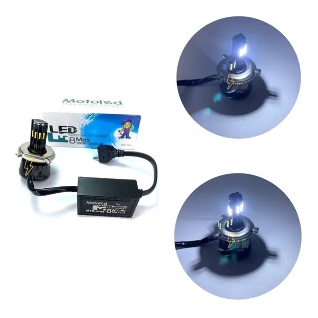 Bombillo Led 12000 Lumens H4 Corriente Directa