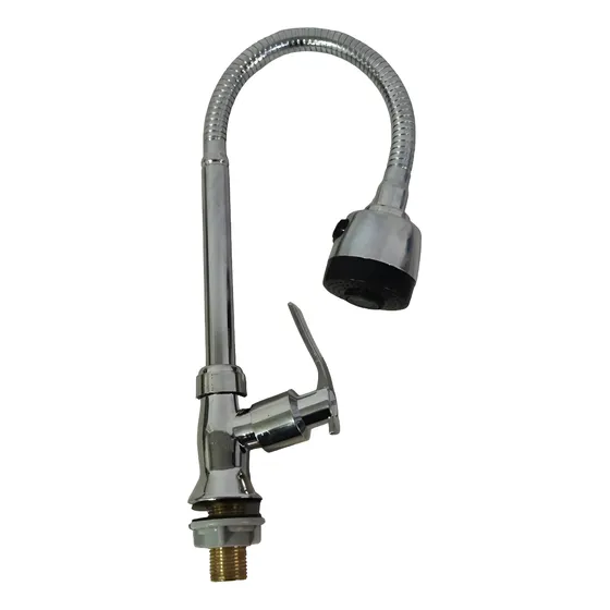 Llave Flexo Metálica Grifo De Lavaplatos Para Mesón Extensor