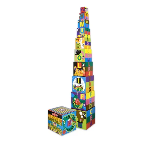 Melissa & Doug Cubos Apilable Abc Color Multicolor