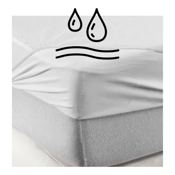 Funda Cubre Colchón Plástico Reforzada Impermeable 2 Plazas