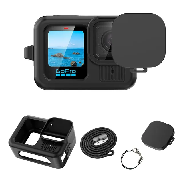Funda Silicona + Protector Lente Para Gopro Hero 13 Black