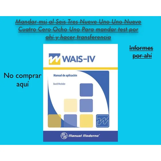 Wais Iv Test Psicología