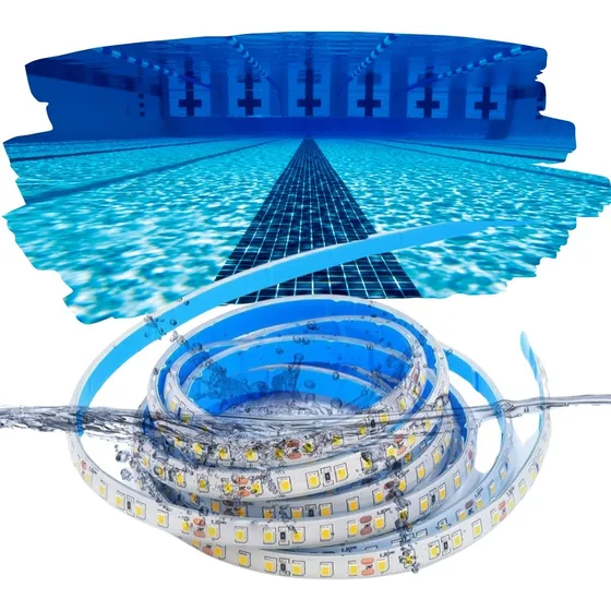 Fita Led Ip68 Para Piscina/aquario/sauna/externa 3000k 40m.