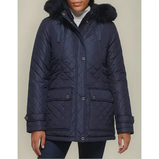 Tommy Hilfiger Casaca De Mujer Large Azul
