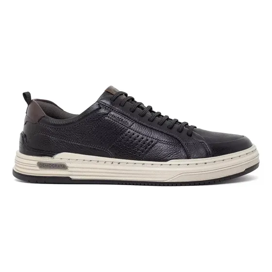 Sapatênis Masculino Democrata Denim Mike Casual Couro