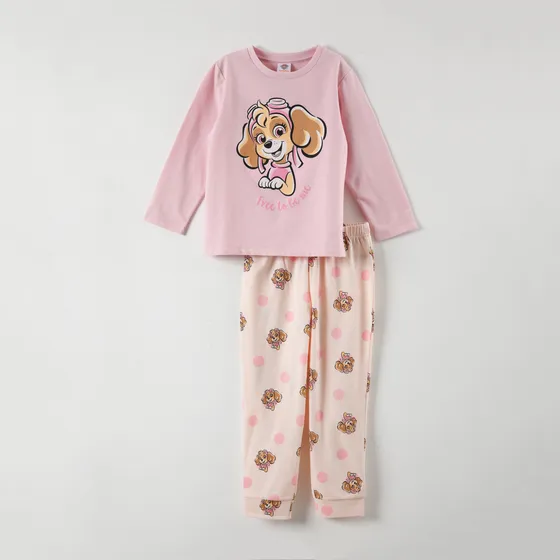 Pijama Polar Niña Free To Be Rosado Paw Patrol