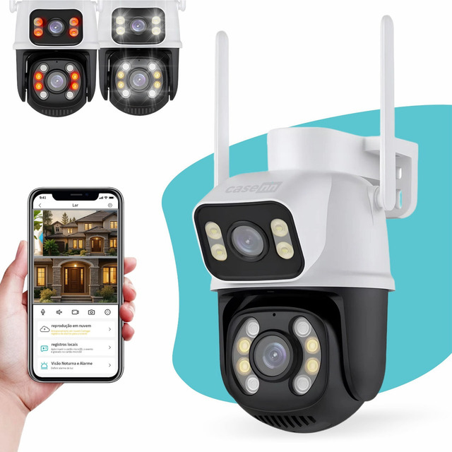 Câmera Segurança Ip Externa Wifi A28 App Icsee Prova Dagua Ip66 Dome Lente Dupla Lentes 2 ... Câmera Segurança Ip Externa Wifi A28 App Icsee Prova Dagua Ip66 Dome Lente Dupla Lentes 2 ...
