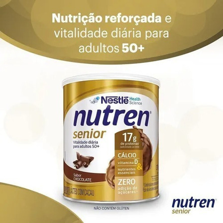 Composto Lácteo Chocolate Nutren Senior Lata 370g Composto Lácteo Chocolate Nutren Senior Lata 370g