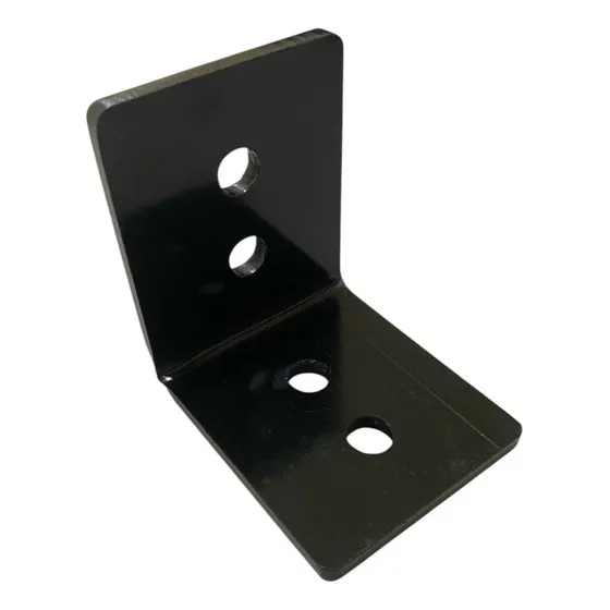 Suporte Viga Preto Pergolado Cantoneira L - 10 Unidades