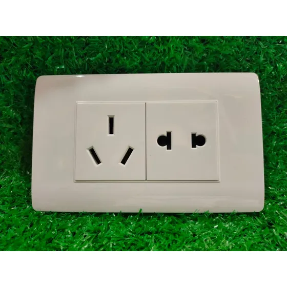Toma Corriente Doble 220v 16a Blanco Lujo