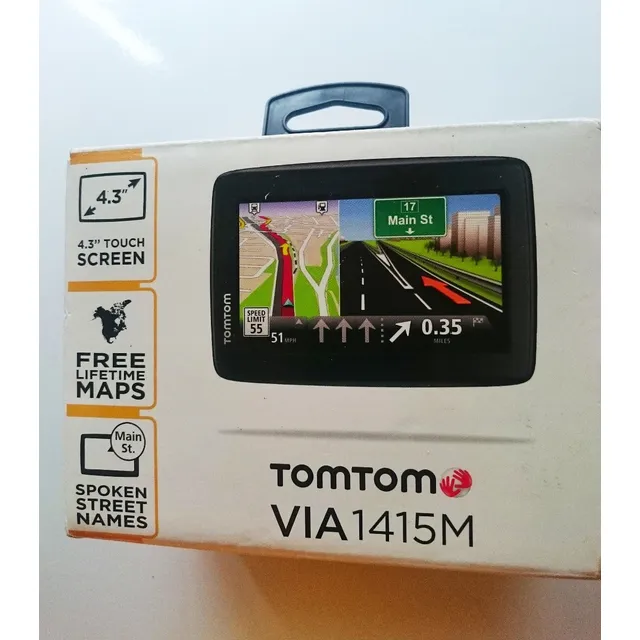 Dispositivo Gps Tomtom Via 1415m Pantalla Tactil 4.3  Nuevo