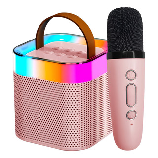 Caixinha De Som Karaoke Com Microfone Led Rgb Bluetooth Caixinha De Som Karaoke Com Microfone Led Rgb Bluetooth