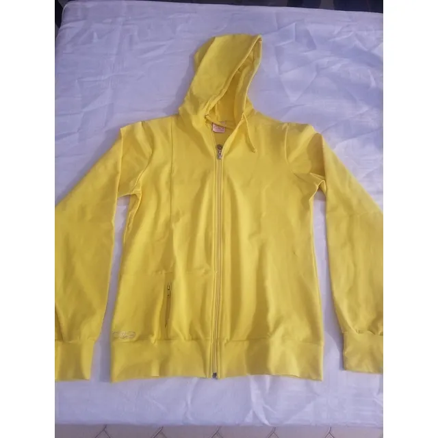 Chaqueta Deportiva Con Capucha C&g Amarilla 