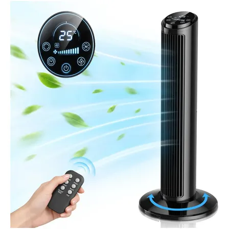 Ventilador de Torre Hivento Silencioso com Controle Remoto e Oscilação