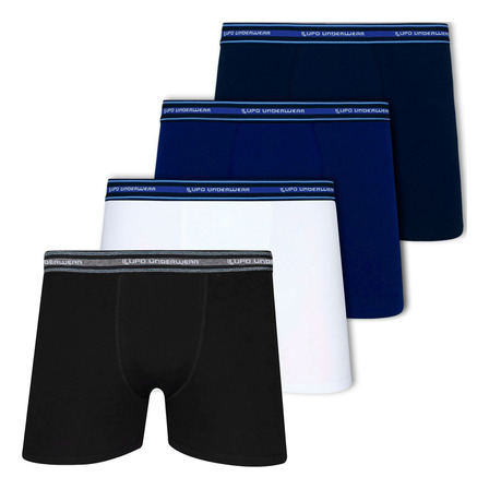 Kit 4 Cuecas Boxer Lupo Em AlgodĂŁo Masculina Cotton Original Kit 4 Cuecas Boxer Lupo Em AlgodĂŁo Masculina Cotton Original