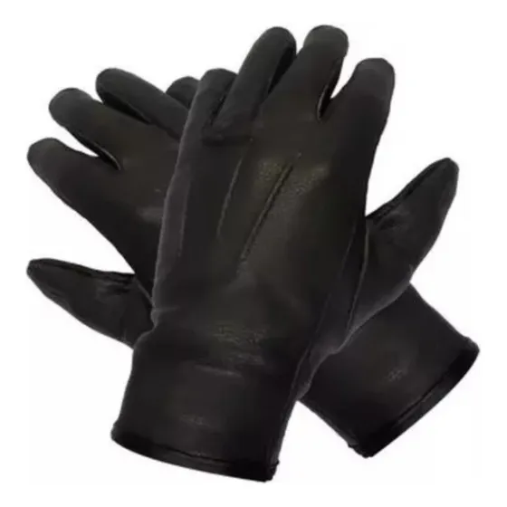 Guantes Cuero Clasico Unipiel Cierre Boton