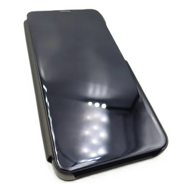 Flip Cover Funda Para Samsung Galaxy S24 Plus Negro Espejo
