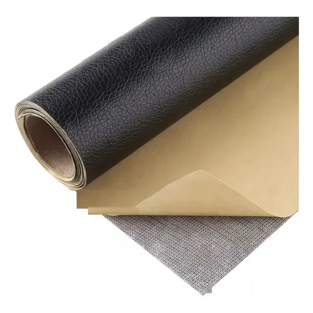 Rollo Para Reparar Muebles Adhesivo Cuero 50 X 137 Cm Negro