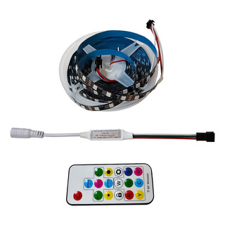 Fita Led 2811 Dupla Face Digital 60 Led Ip20 Preto Sem 5m Fita Led 2811 Dupla Face Digital 60 Led Ip20 Preto Sem 5m