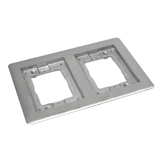 Placa De Montaje 2 Ventanas Aluminio Wiremold 827tcal