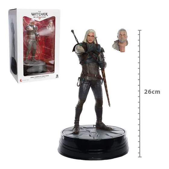 Estatua Figura The Witcher 3 Geralt Deluxe Hearts Of Stone