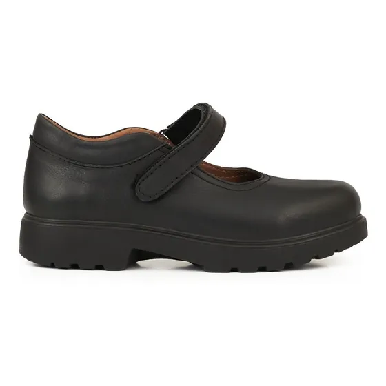 Zapato Colegial Guillermina Cuero Niña Escolar Taco Briganti