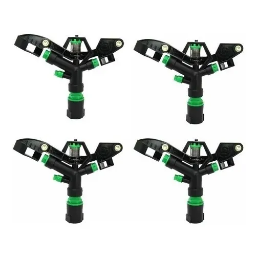 4 Aspersores Rosca 1 Pulgada 3 Picos 360º No Sectorizable