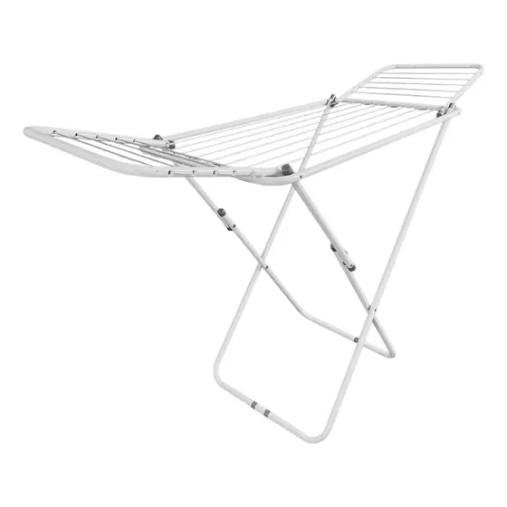 Tender Ropa Pie Ala Reforzado Plegable Grande 8 Varilla Soga