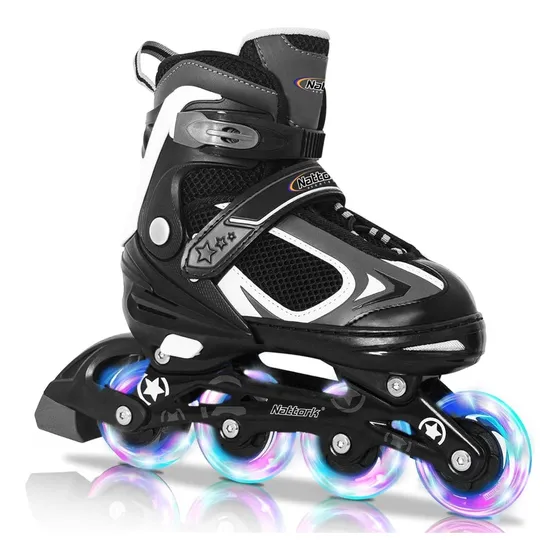 Patines En Línea Para Niños Con Rueda Iluminada, Patines