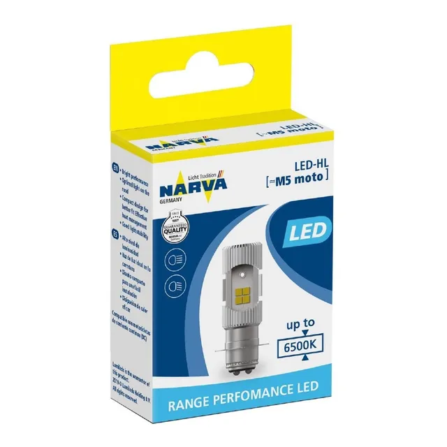 Lampara Para Moto Led M5 12v 6w P15d-25-1 6500k Alta/baja