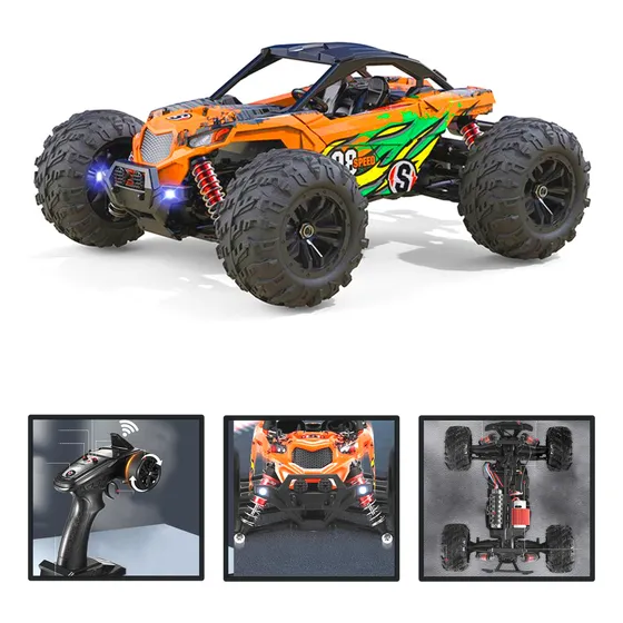 Auto Control R 40km 4x4 Todo Terreno Buggy 1:16 Profesional Color Naranja Personaje Buggy Crawler
