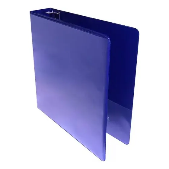 Carpeta Vinil Panoramica Carta Arillo O De 2 Pulgadas Azul