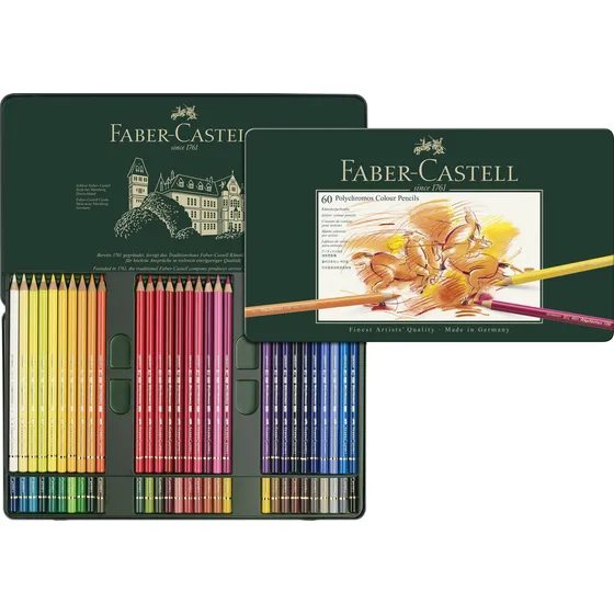 Juego De 60 Lápices De Colores Polychromos En Lata