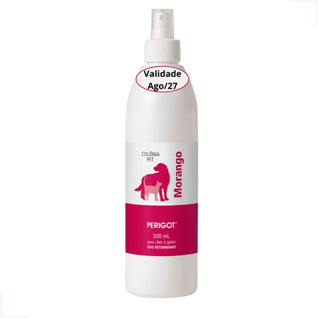 Colônia Perfume Pet Morango Perigot 500ml Cães E Gatos Colônia Perfume Pet Morango Perigot 500ml Cães E Gatos