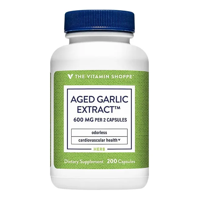 Extracto De Ajo Envejecido 600 Mg The Vitamin Shoppe 200 Cáp Sin Sabor