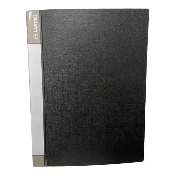 Carpeta Plastica A4 Con 60 Folios Luma Colores Color Negro