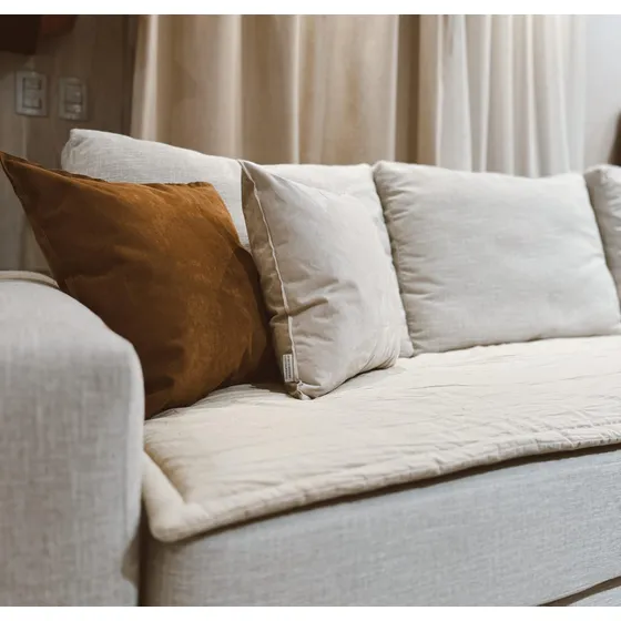 Pillow Manta Protector Cubre Asiento Sillon Tusor 4 Cuerpos
