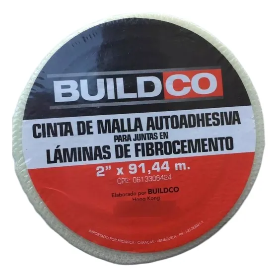 Rollo De Cinta De Malla Autoadhesiva Builco 91mts.