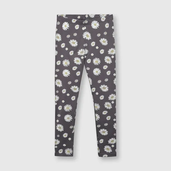 Leggings De Niña Estampado Negro Colloky