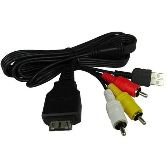 Usb Rca Av Cable Para Sony Vmc-md2 Dsc-w220p Cyber-shot Dsc-