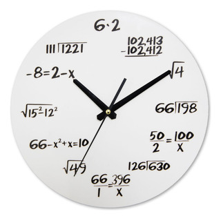 Cuadro (3 X 4) - Reloj De Pared Creative Math De Wooden Cuadro (3 X 4) - Reloj De Pared Creative Math De Wooden