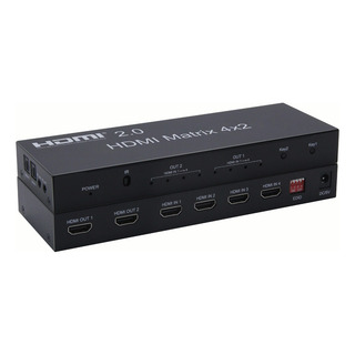 2.0 Hdmi Matrix 4x2 4k @ 60hz Hdr Switch Splitter Rgb 444 2.0 Hdmi Matrix 4x2 4k @ 60hz Hdr Switch Splitter Rgb 444