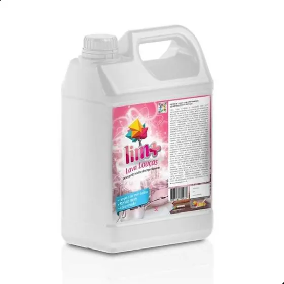 Detergente Lava Louças Lim+ Amarelo Sevengel 5 Litros