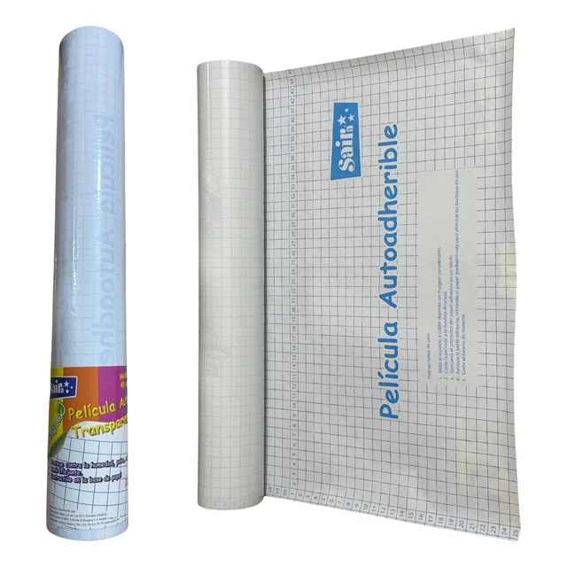 Papel Contact Transparente Autoadherible 20mts Papel Contac