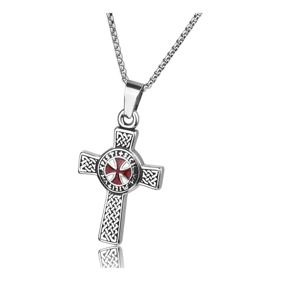 Zysta Collar Con Colgante De Acero Inoxidable Para Hombre Y