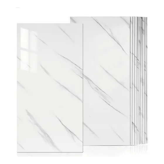 Panel Lámina Adhesivo Para Pared Tipo Mármol X 6 Unidades  