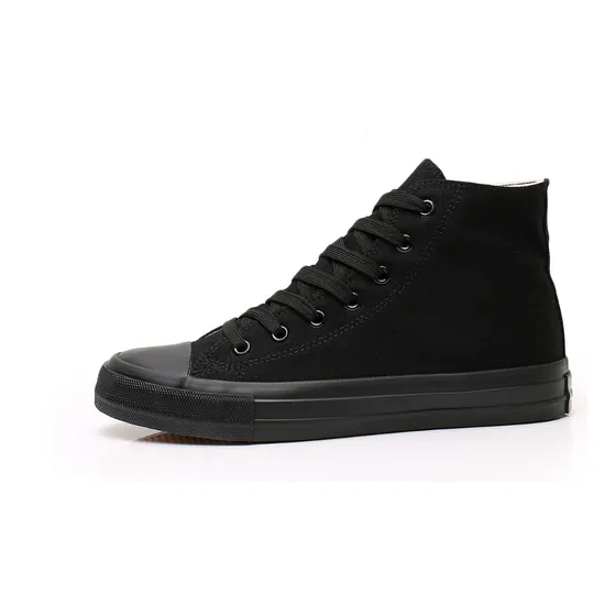 Zapatillas De Lona Mujer Moda Urbanas-casual Negra-7259
