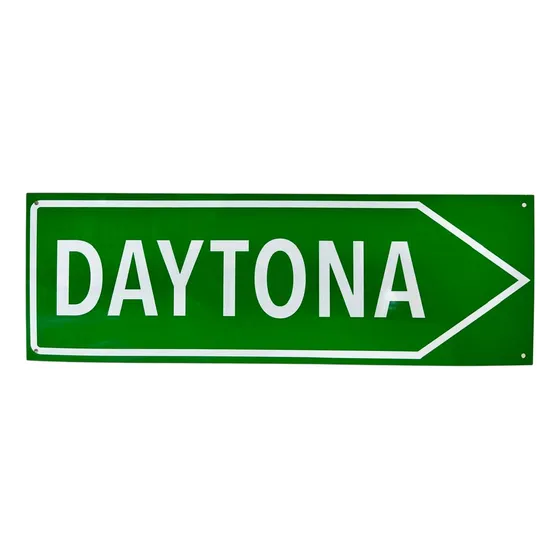 Letrero De Calle Metálico Decorativo Daytona